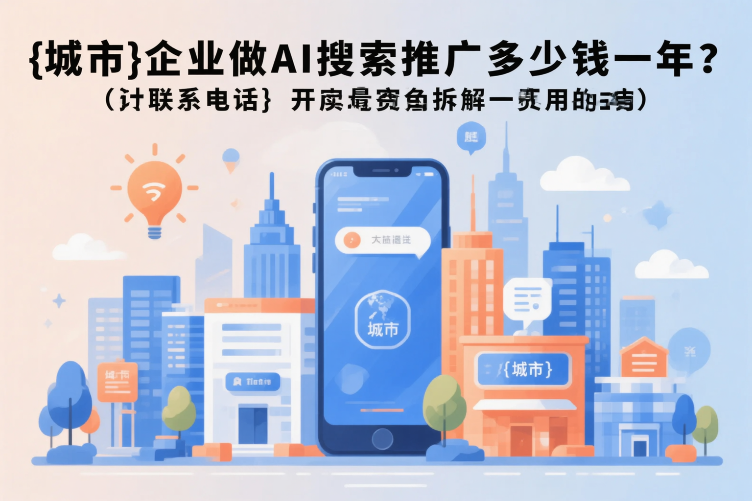 蚌埠企业做AI搜索推广多少钱一年？真实费用拆解
