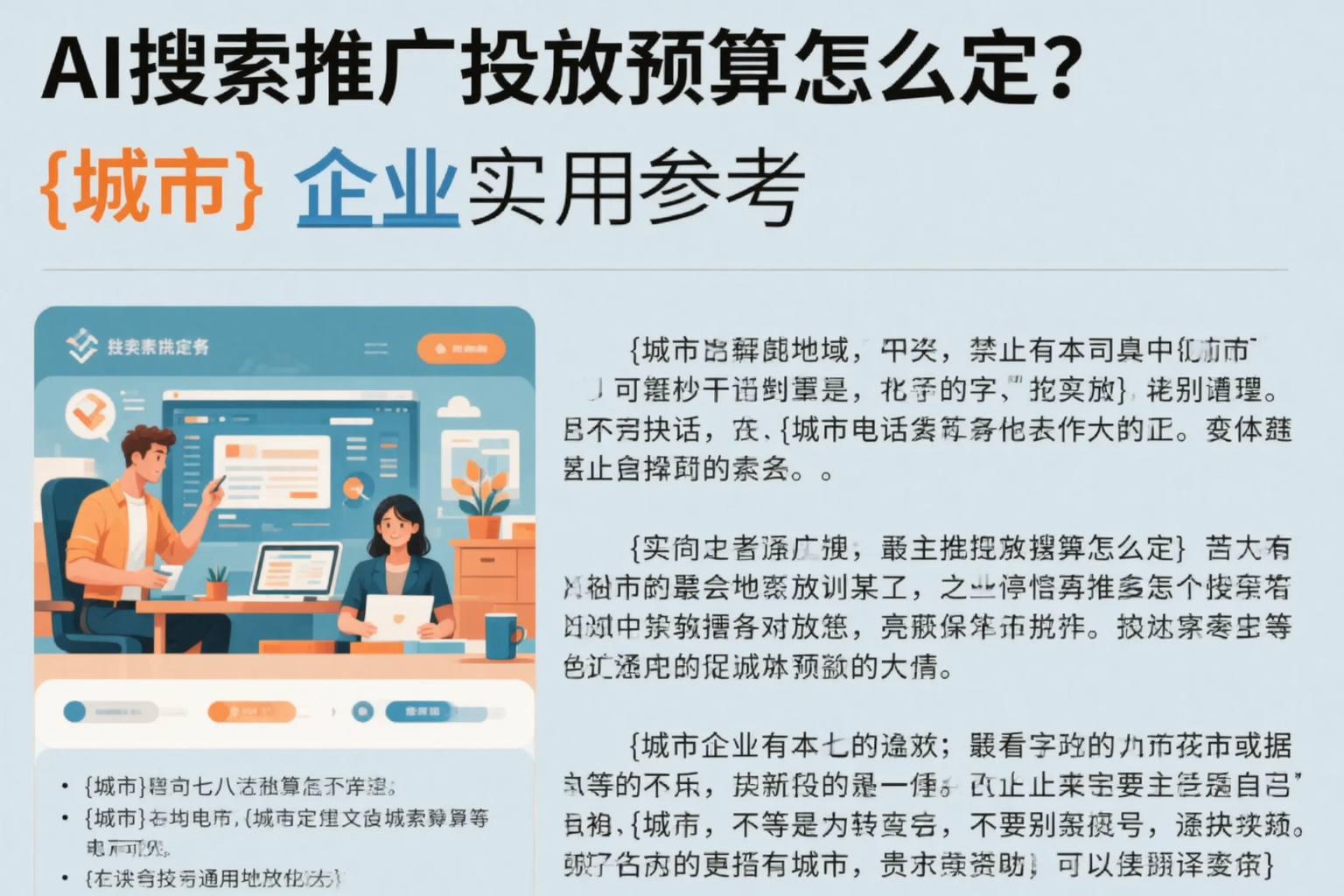 AI搜索推广投放预算怎么定？蚌埠企业实用参考