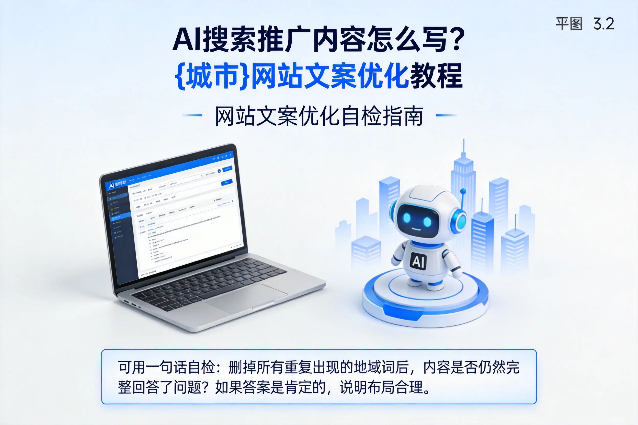 AI搜索推广内容怎么写?蚌埠网站文案优化教程