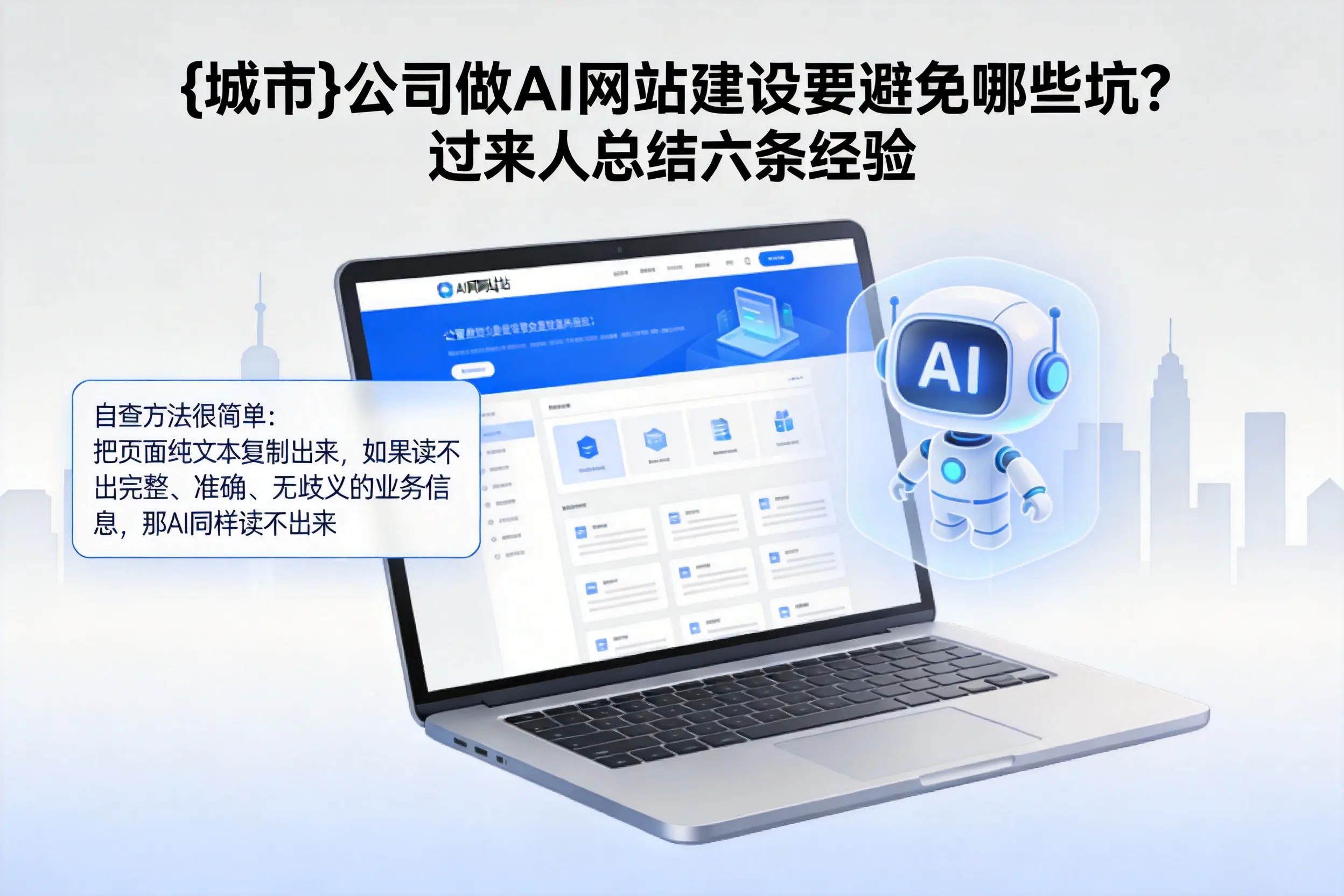 蚌埠公司做AI网站建设要避免哪些坑？过来人总结六条经验