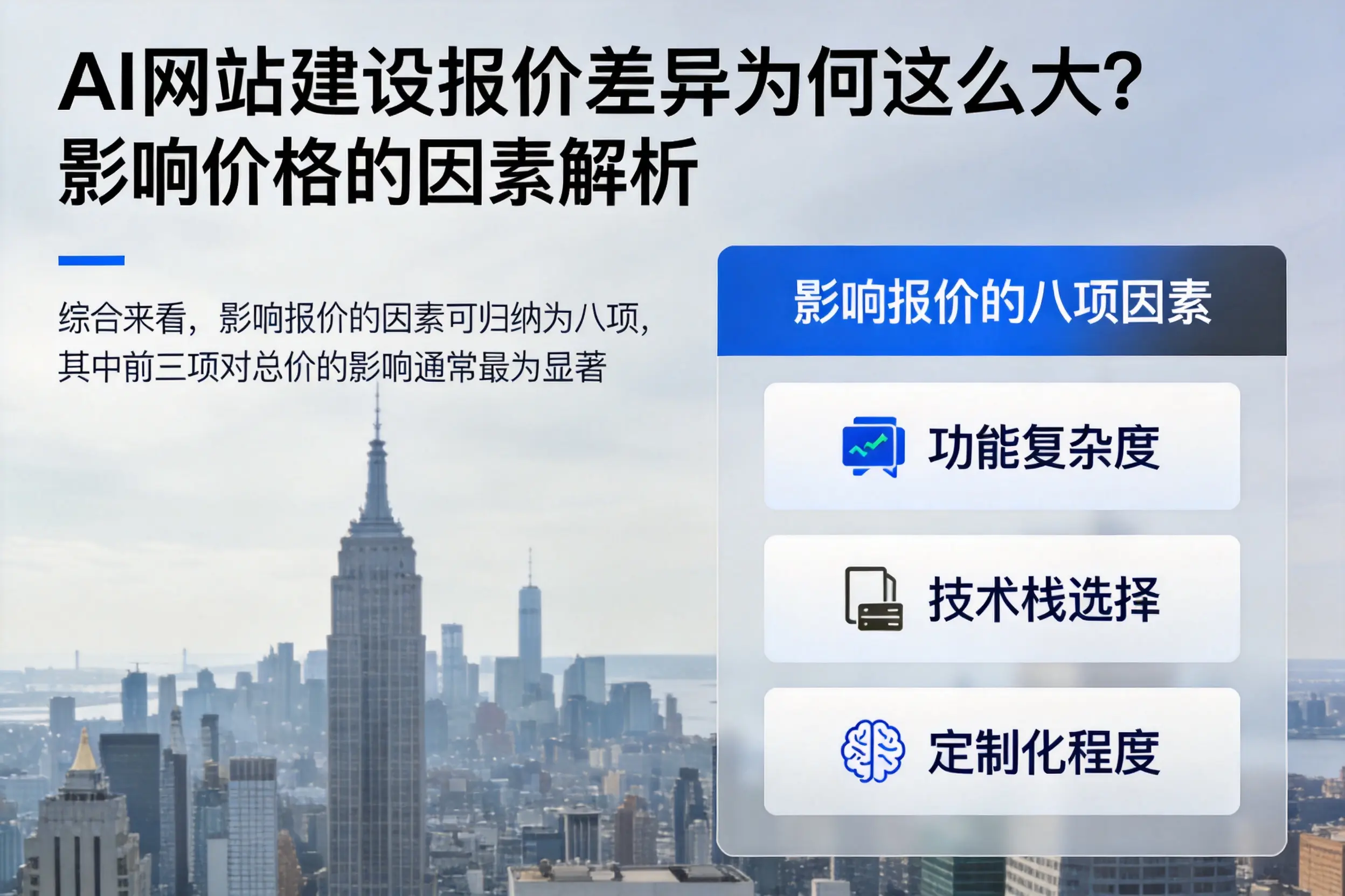 蚌埠AI网站建设报价差异为何这么大？影响价格的因素解析