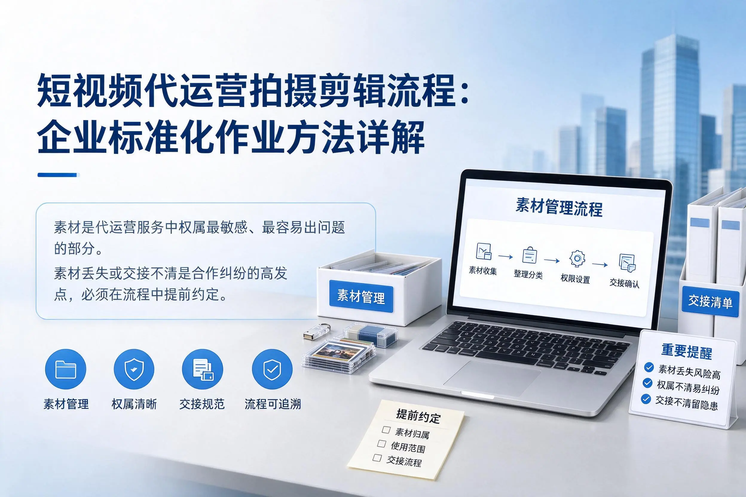 短视频代运营拍摄剪辑流程：蚌埠企业标准化作业方法详解
