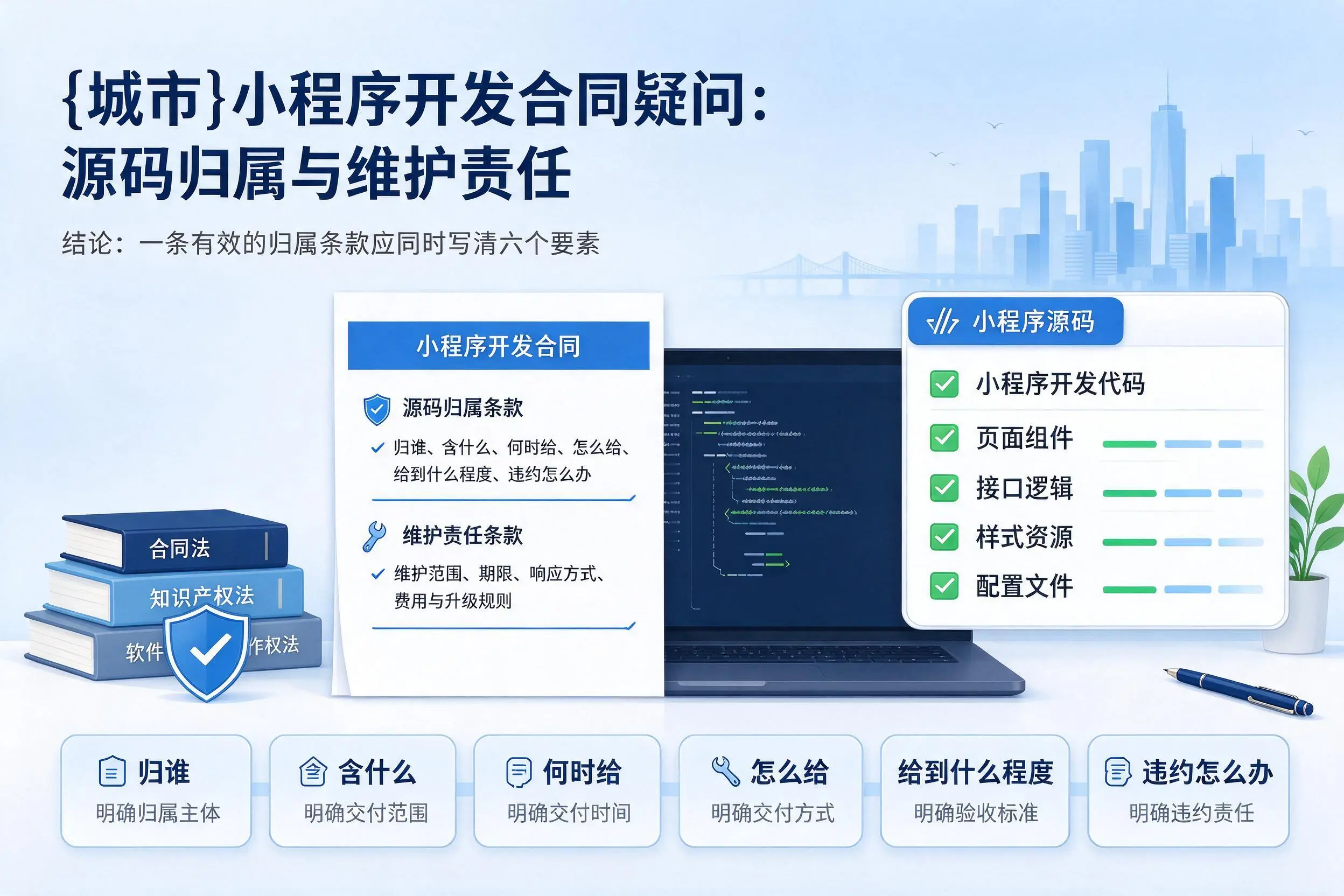 蚌埠小程序开发合同疑问:源码归属与维护责任