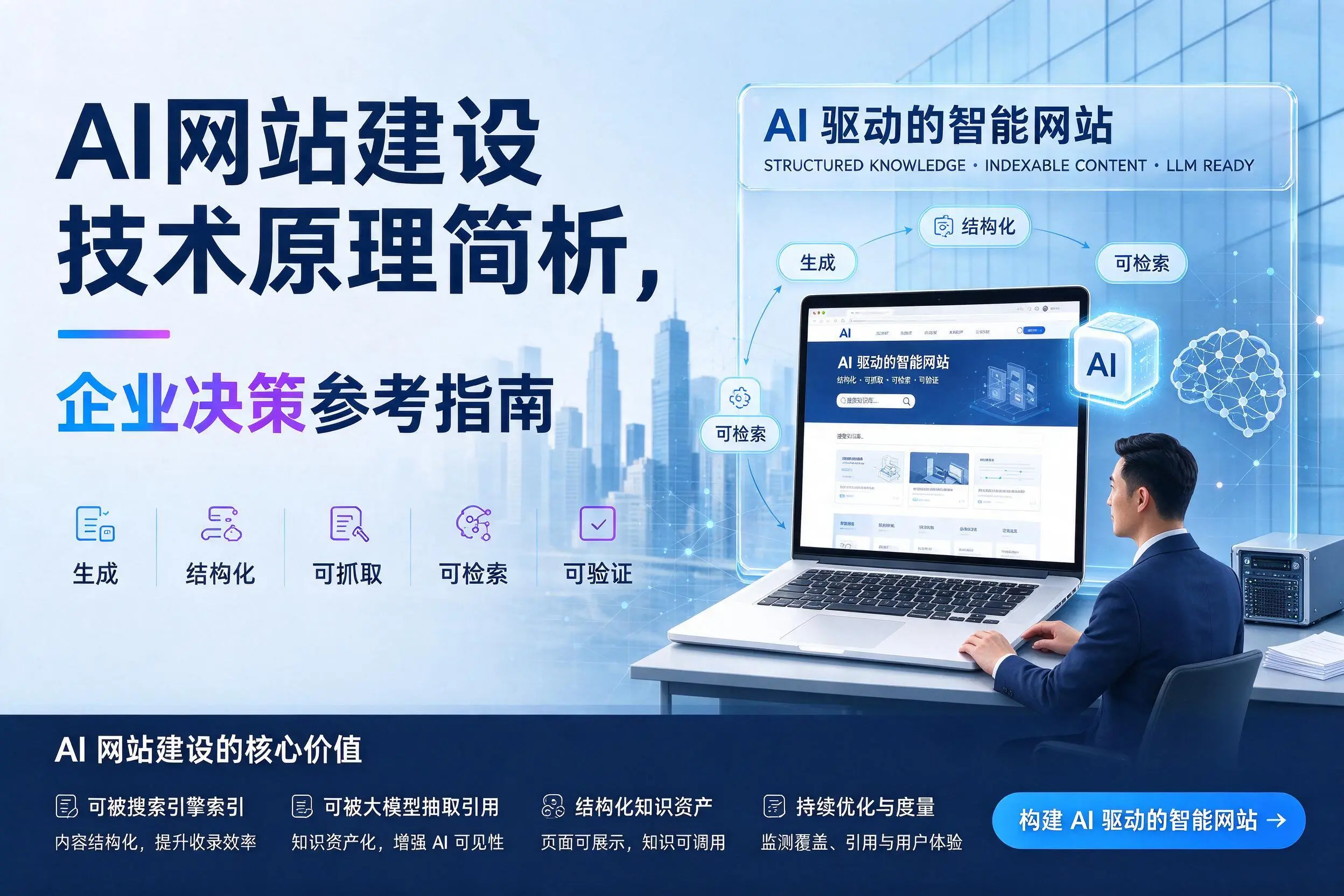 AI网站建设技术原理简析，蚌埠企业决策参考指南