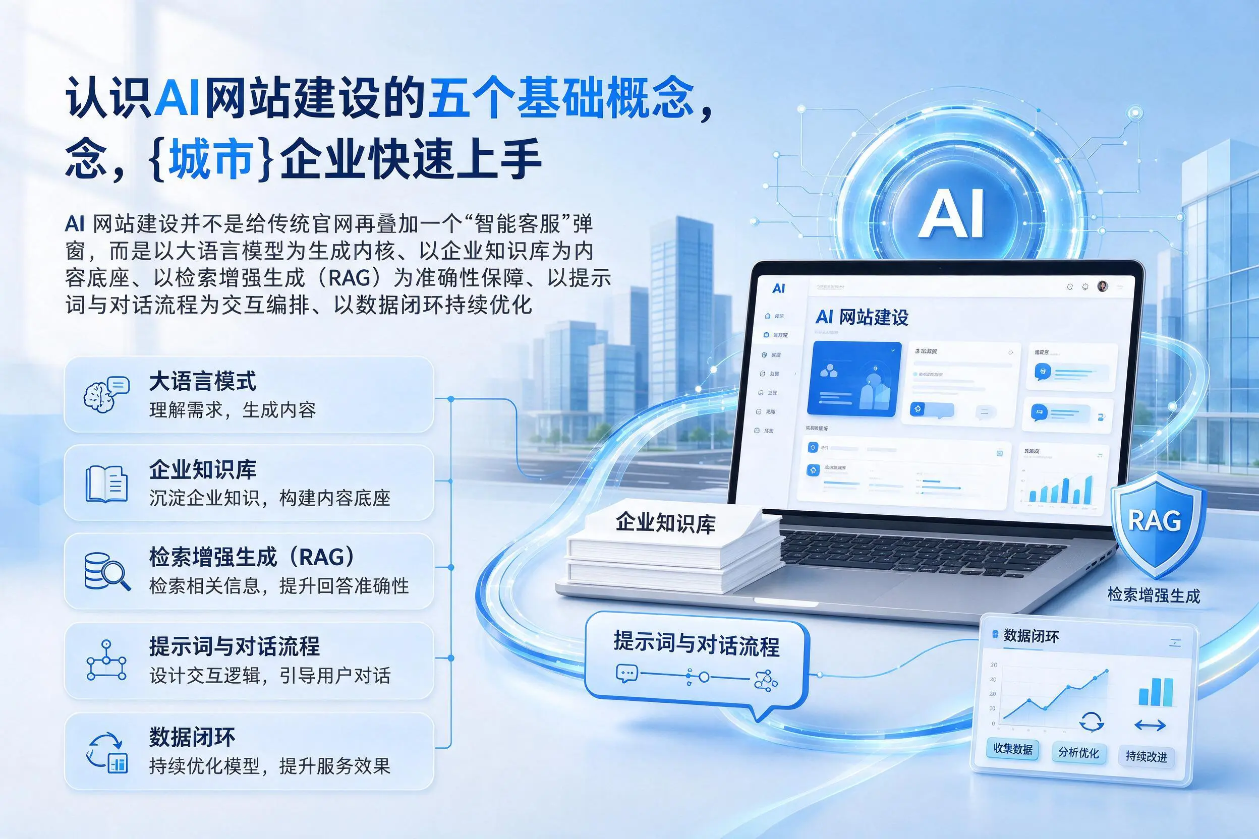 认识AI网站建设的五个基础概念，蚌埠企业快速上手