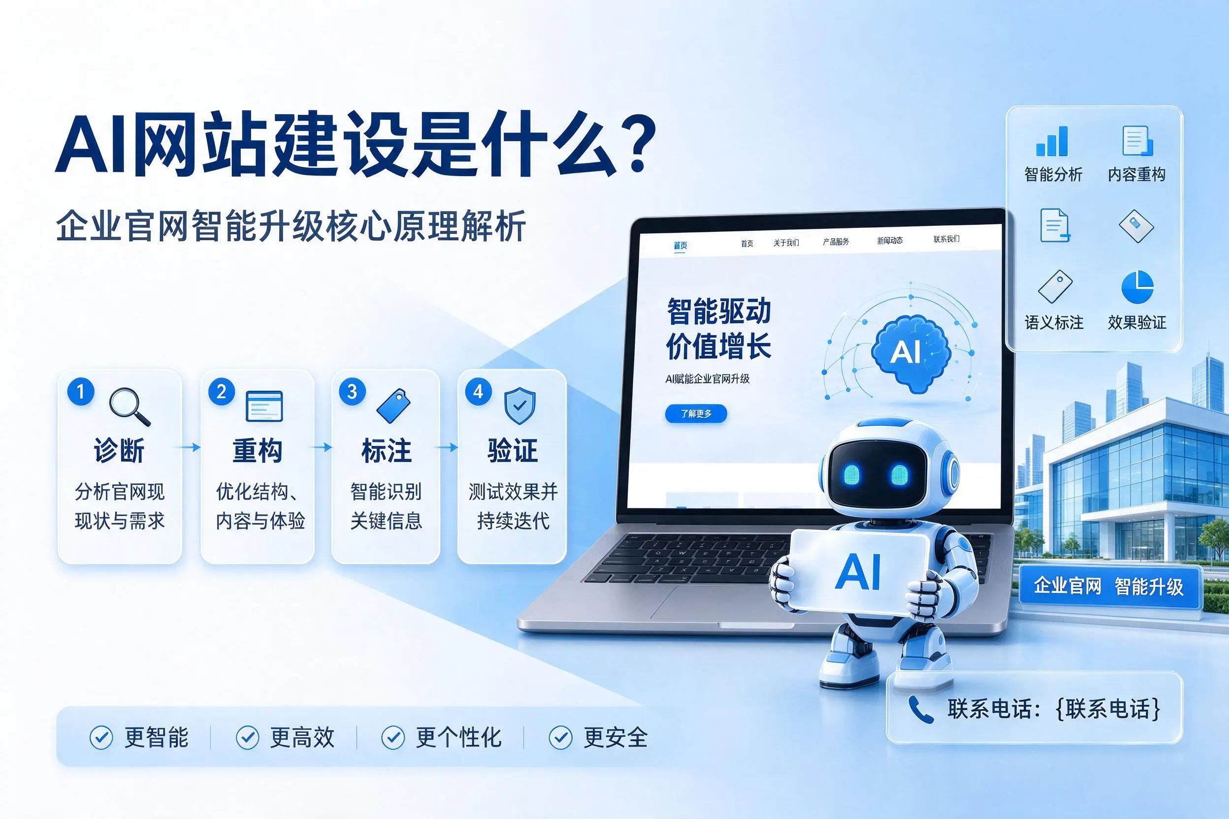 AI网站建设是什么？蚌埠企业官网智能升级核心原理解析