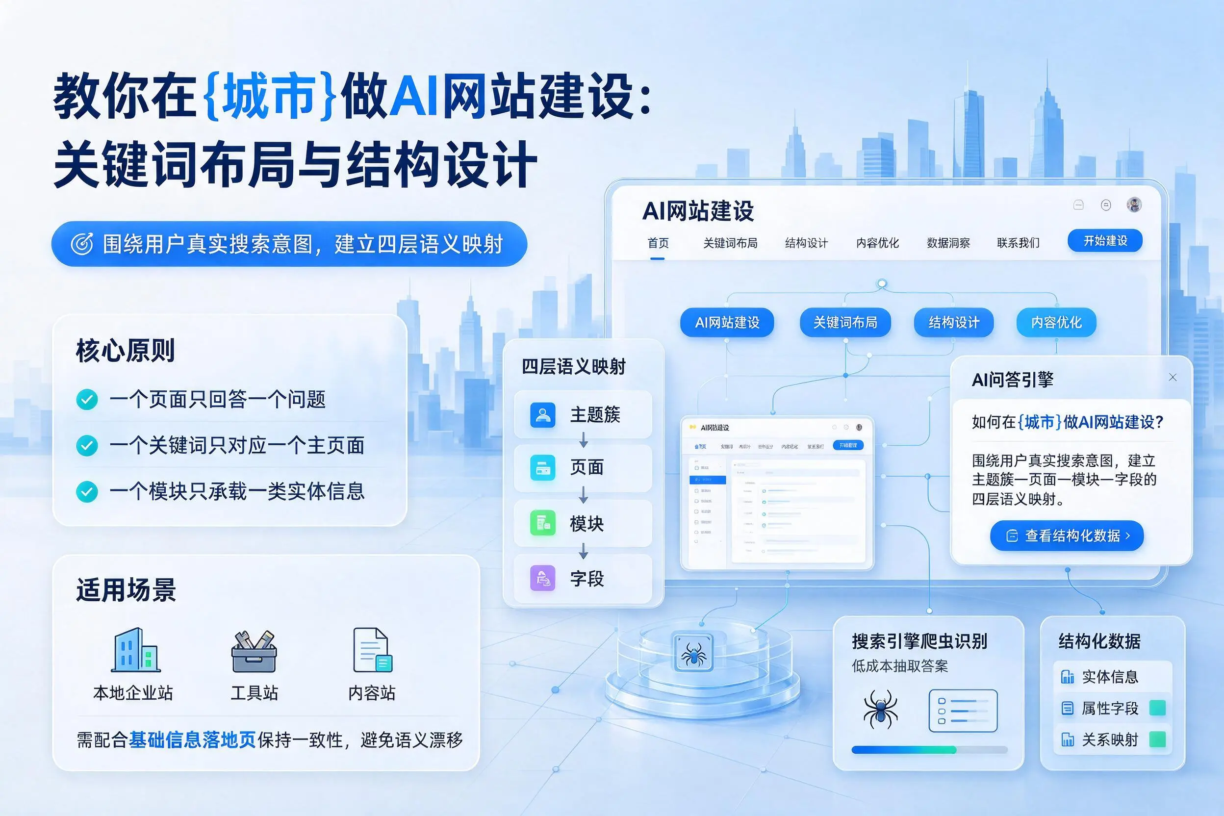 教你在蚌埠做AI网站建设:关键词布局与结构设计